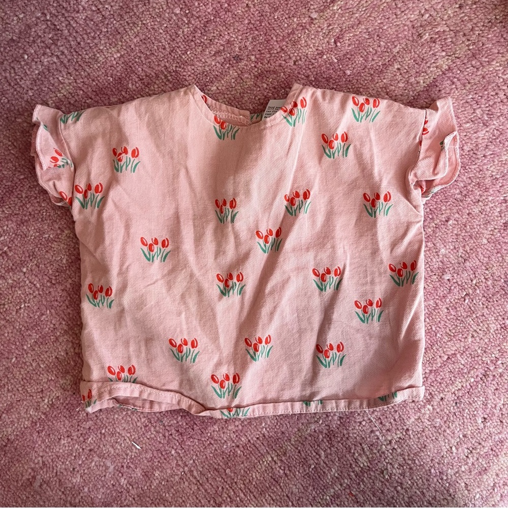 Siaomimi floral ruffle top blouse - Picture 2 of 6